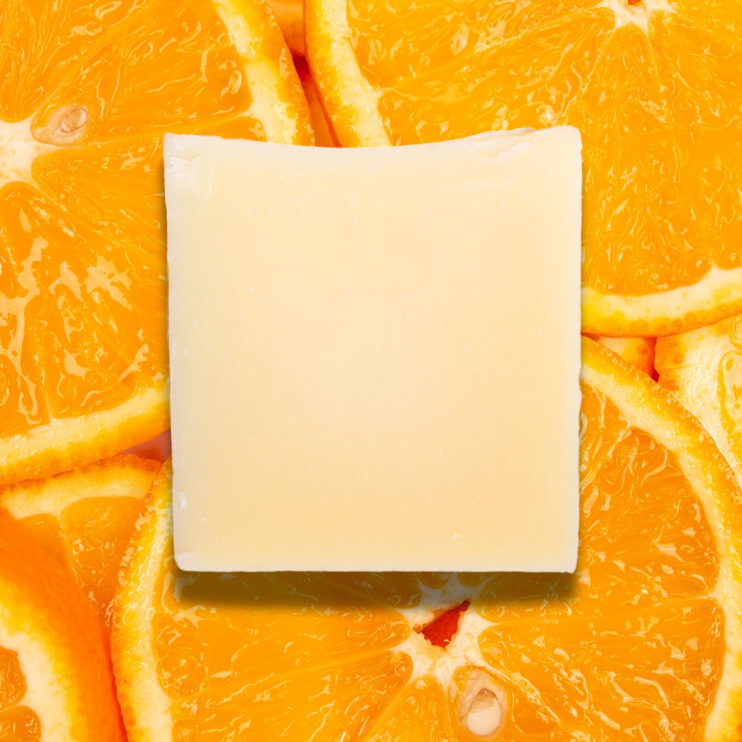 Sweet Orange Tallow Soap Bar, Natural Organic