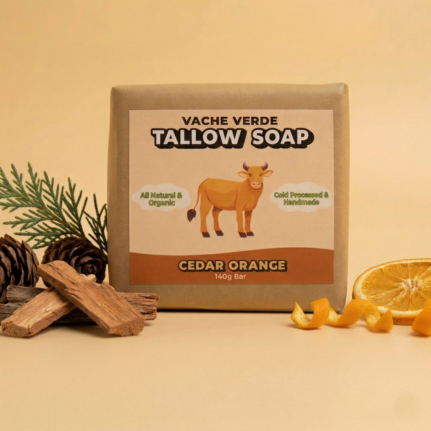 Grass Fed Tallow Soap Bar